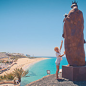 senza corrente, ideale per bambini piccoli, la spiaggia di Morro Jable