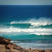 Onde con vento forte