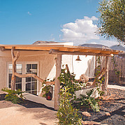 [Translate to Italiano:] Garten Appartement Tierra Außenansicht, Surf Villa La Pared